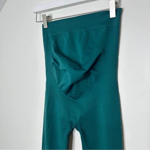 BLANQI Everyday Maternity Belly Support Turquoise Leggings Small Blue Green - Picture 2 of 7